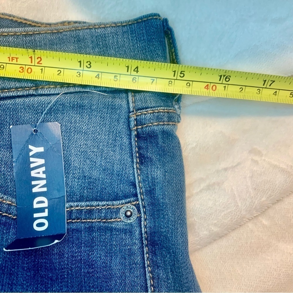 NWT Old Navy Jeans Size 4 The Flirt Blue Denim Cotton Spandex Bootcut Faded Wash - Picture 14 of 16
